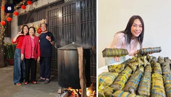 Team qua đường bắt gặp Mai Tài Phến giữ chuỗi ăn Tết cùng gia đình Mỹ Tâm