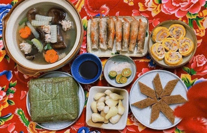 Thai phụ cần ăn hạn chế bánh chưng, tránh khó tiêu, đầy bụng. Ảnh minh họa: Xuân Xuân