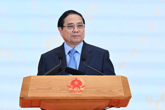 Thủ tướng Phạm Minh Chính phát biểu tại tiệc chiêu đãi Đoàn Ngoại giao ngày 9/2.