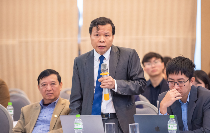 Ông Nguyễn Hồng Uy, Trưởng nhóm kỹ thuật Tiểu ban Thực phẩm và Dinh dưỡng (EuroCham), phát biểu tại hội thảo, ngày 6/2. Ảnh: VCCI