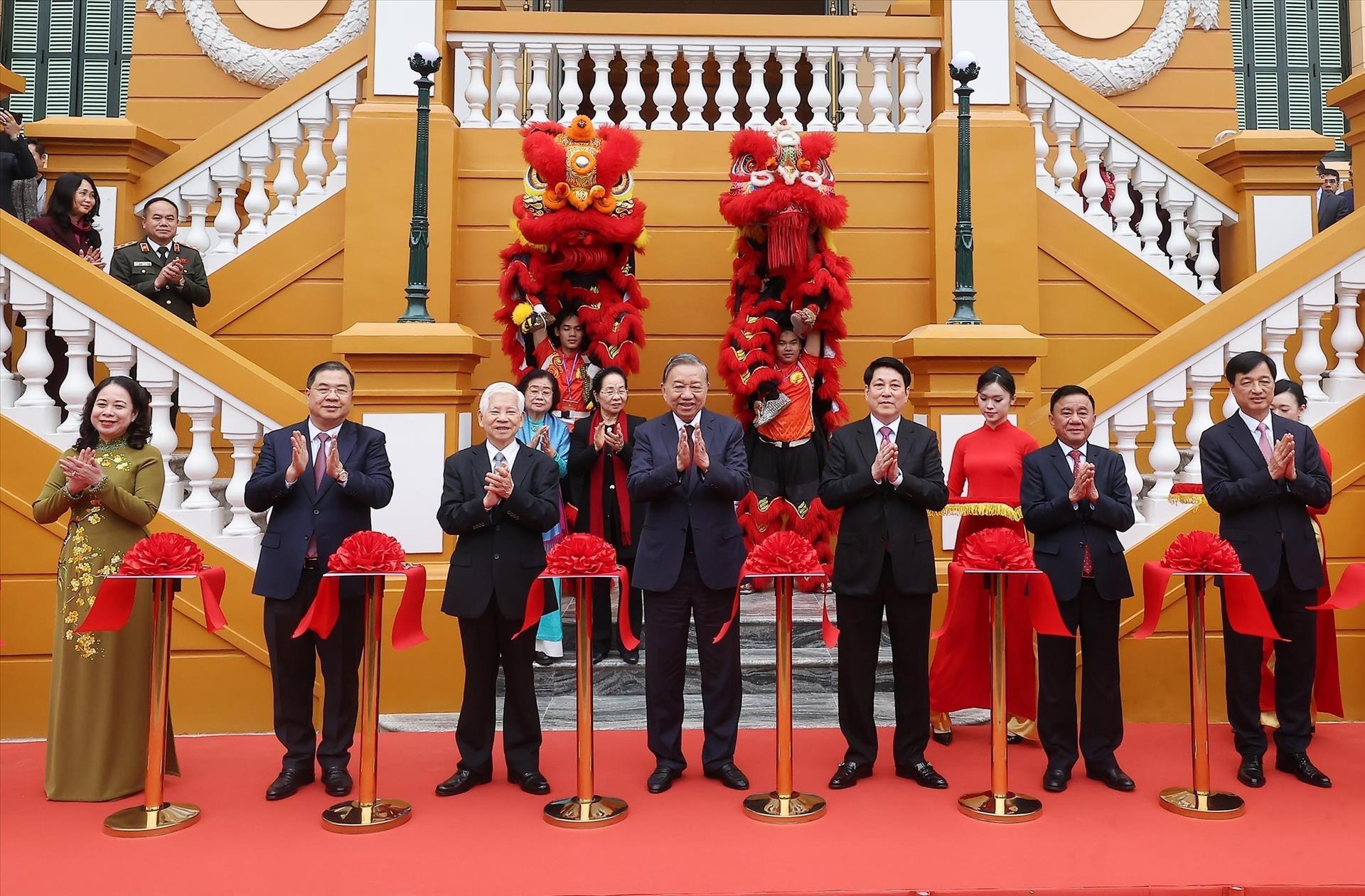 Tổng Bí thư Tô Lâm, Chủ tịch nước Lương Cường dự khánh thành trụ sở làm việc cơ quan Chủ tịch nước 1 Tổng Bí thư Tô Lâm, Chủ tịch nước Lương Cường dự khánh thành trụ sở làm việc cơ quan Chủ tịch nước - Ảnh 1.