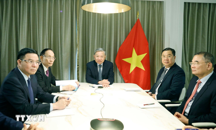 Tổng Bí thư Tô Lâm điện đàm với các Nghị sĩ Mỹ - Ảnh 1.