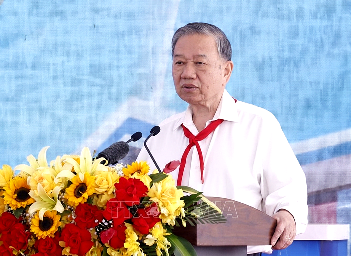 Tổng Bí thư Tô Lâm dự khởi công trường phổ thông nội trú tại xã Ea Rốk, Đắk Lắk - Ảnh 1.