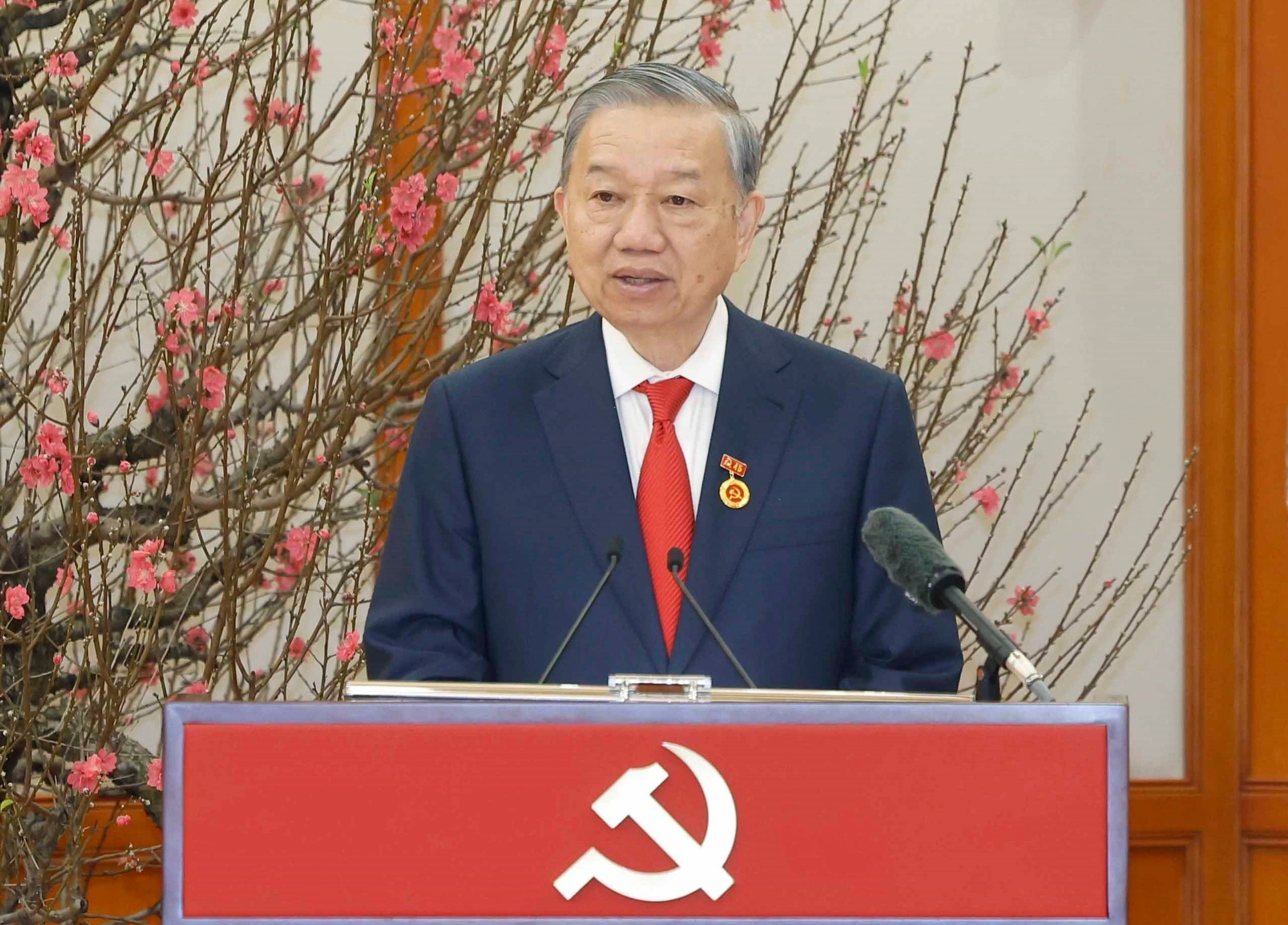 Tổng Bí thư Tô Lâm nhận Huy hiệu 45 năm tuổi Đảng 4 Tổng Bí thư Tô Lâm nhận huy hiệu 45 năm tuổi Đảng - Ảnh 4.