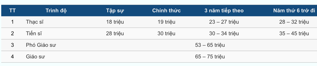 Trường đại học tung tiền tuyển giảng viên, mức lương cao nhất 75 triệu đồng - 2