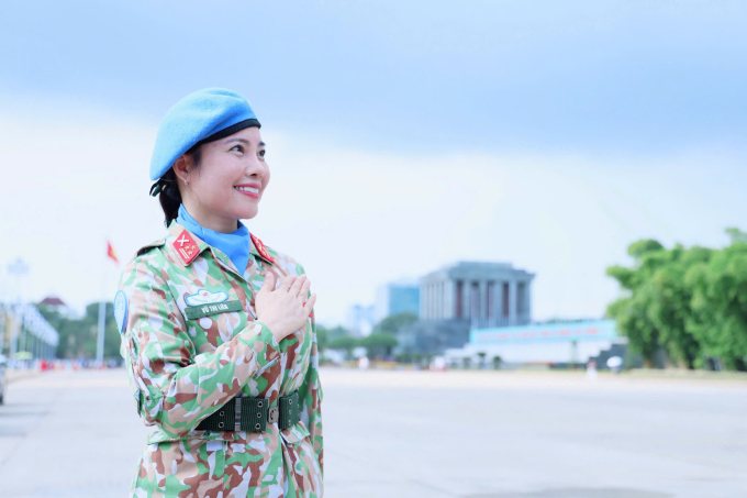 Thượng tá Vũ Thị Liên. Ảnh: NVCC