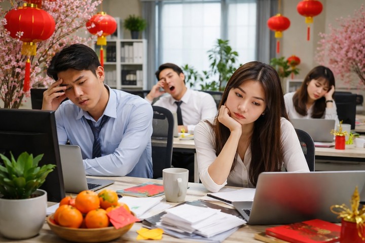 Vì sao chúng ta thường thấy trống rỗng khi trở lại làm việc sau kỳ nghỉ dài? 1 Nhiều người trở lại công sở sau Tết với cảm giác trống rỗng, uể oải, khó tập trung.