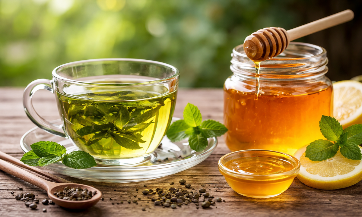 Vi sao uong tra xanh voi mat ong tot cho