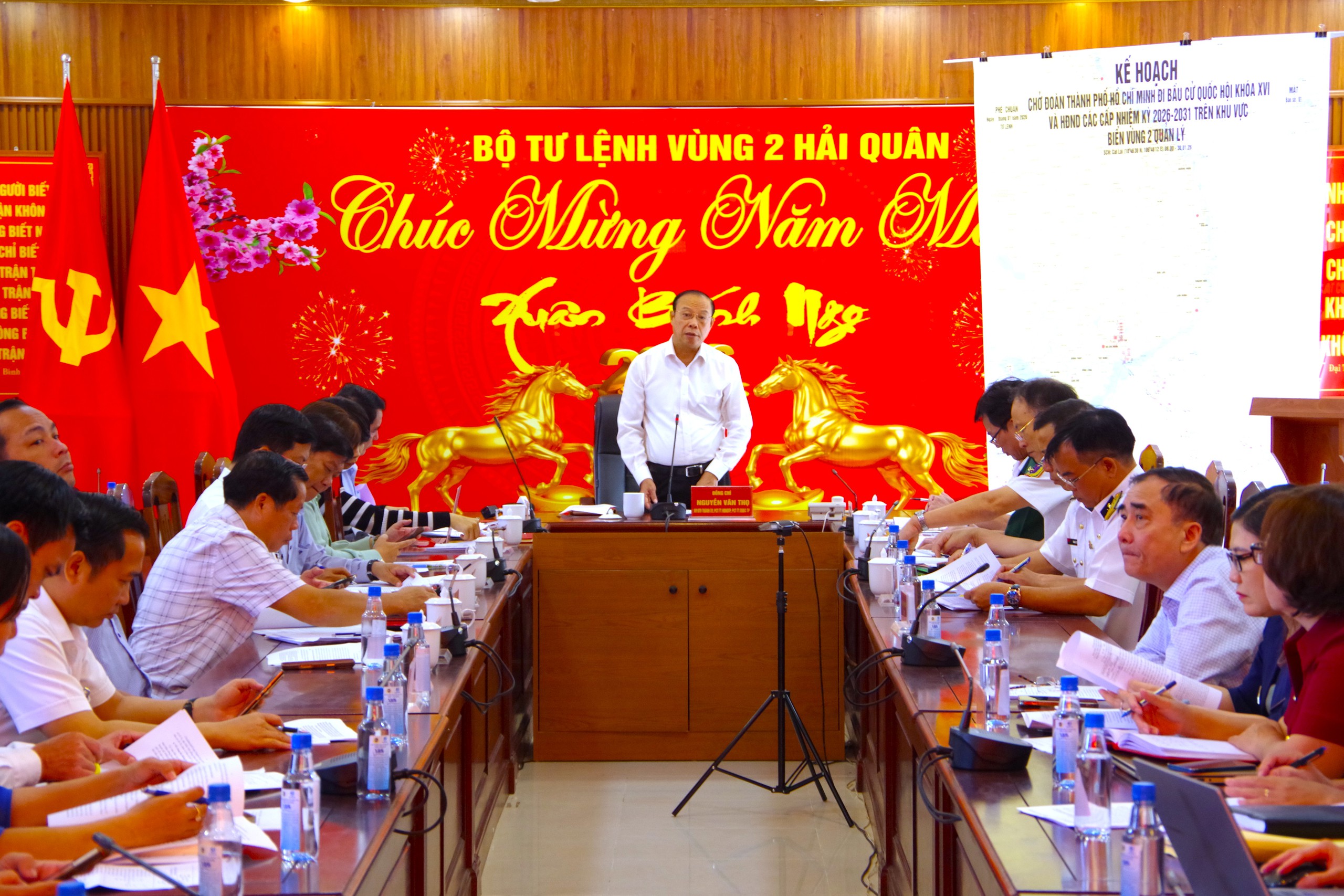 Vùng 2 Hải quân sẵn sàng cho công tác bầu cử sớm trên biển - Ảnh 1.