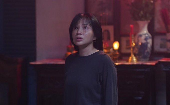 Khả Như trong phim Quỷ nhập tràng 2. Phim được phổ biến đến người xem từ đủ 18 tuổi trở lên (18+). Ảnh: Đoàn phim cung cấp