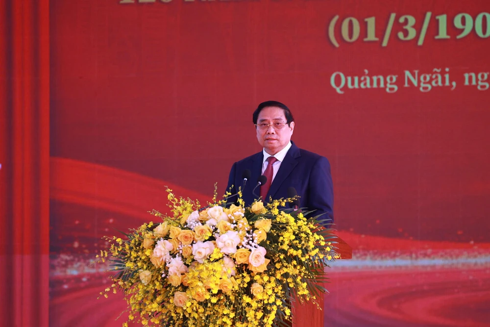 Thủ tướng Phạm Minh Chính khẳng định tầm vóc của những giá trị mà cố Thủ tướng Phạm Văn Đồng để lại. 1000016745.jpg