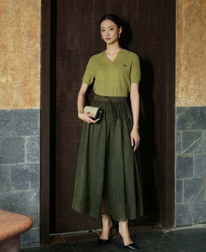 Diện mạo mùa xuân tươi sáng từ chân váy dáng dài- Ảnh 9. Diện mạo mùa xuân tươi sáng từ chân váy dáng dài- Ảnh 9.