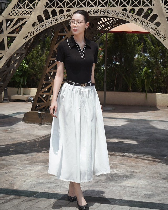 Chân váy dài trở lại, tạo luồng gió mới cho thời trang công sở- Ảnh 6.