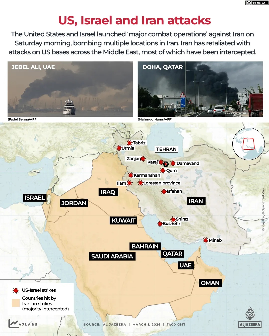 Khu vực nào bị tấn công trong xung đột Trung Đông ngày 2.3?  - Ảnh 3.