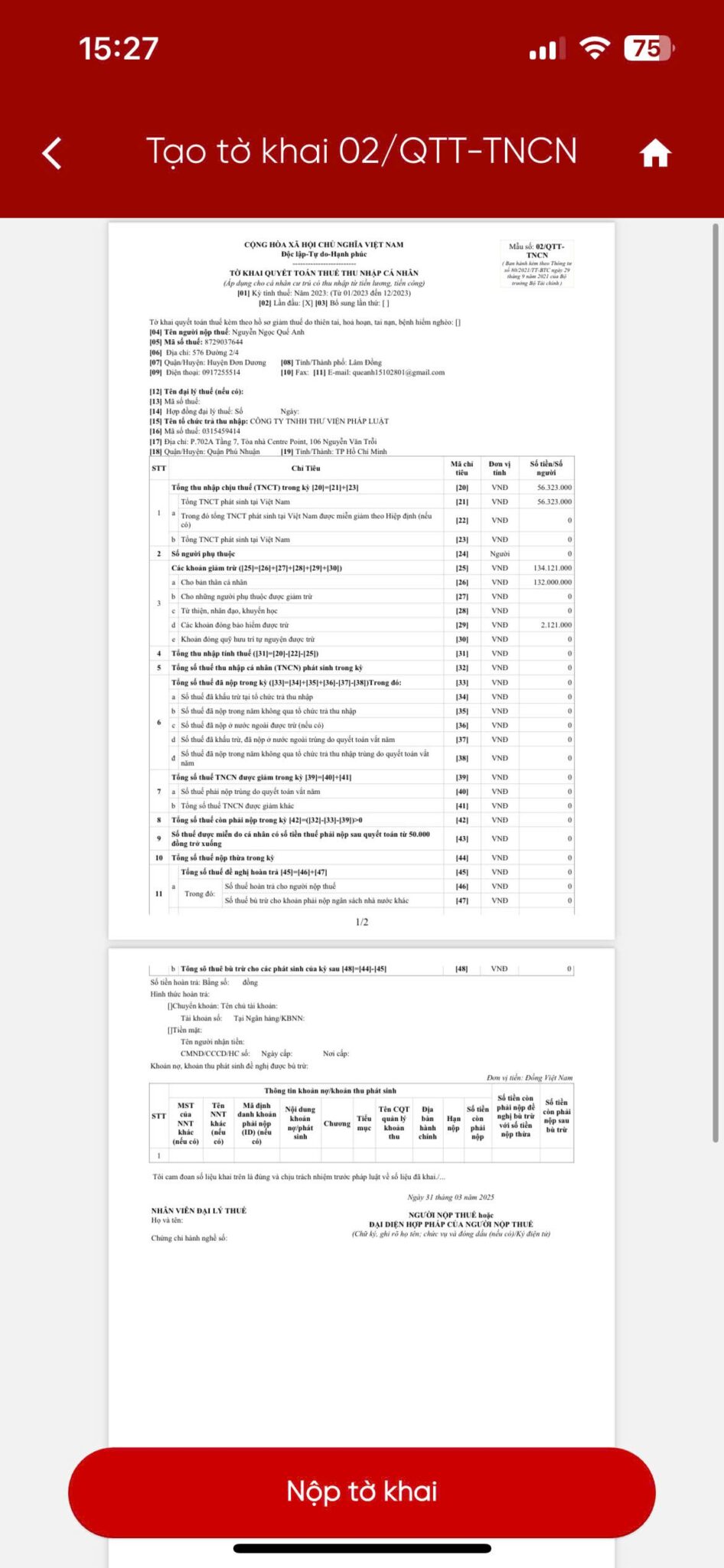 Thủ tục quyết toán thuế TNCN cho người làm cho 2 công ty trở lên có thay đổi quan trọng, người lao động cần lưu ý những gì để tránh bị phạt tiền?- Ảnh 33.