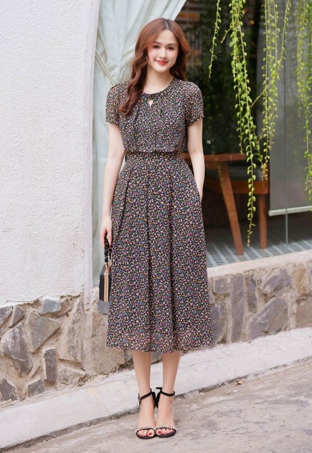 Đón gió xuân rạng rỡ cùng váy hoa nhí duyên dáng- Ảnh 6.