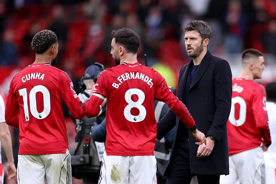 Bruno Fernandes chỉ ở lại MU nếu được đá Champions League mùa tới và Carrick tiếp tục công việc. ẢNH: Alex Livesey bruno-fernandes-o-lai-mu-1.jpg