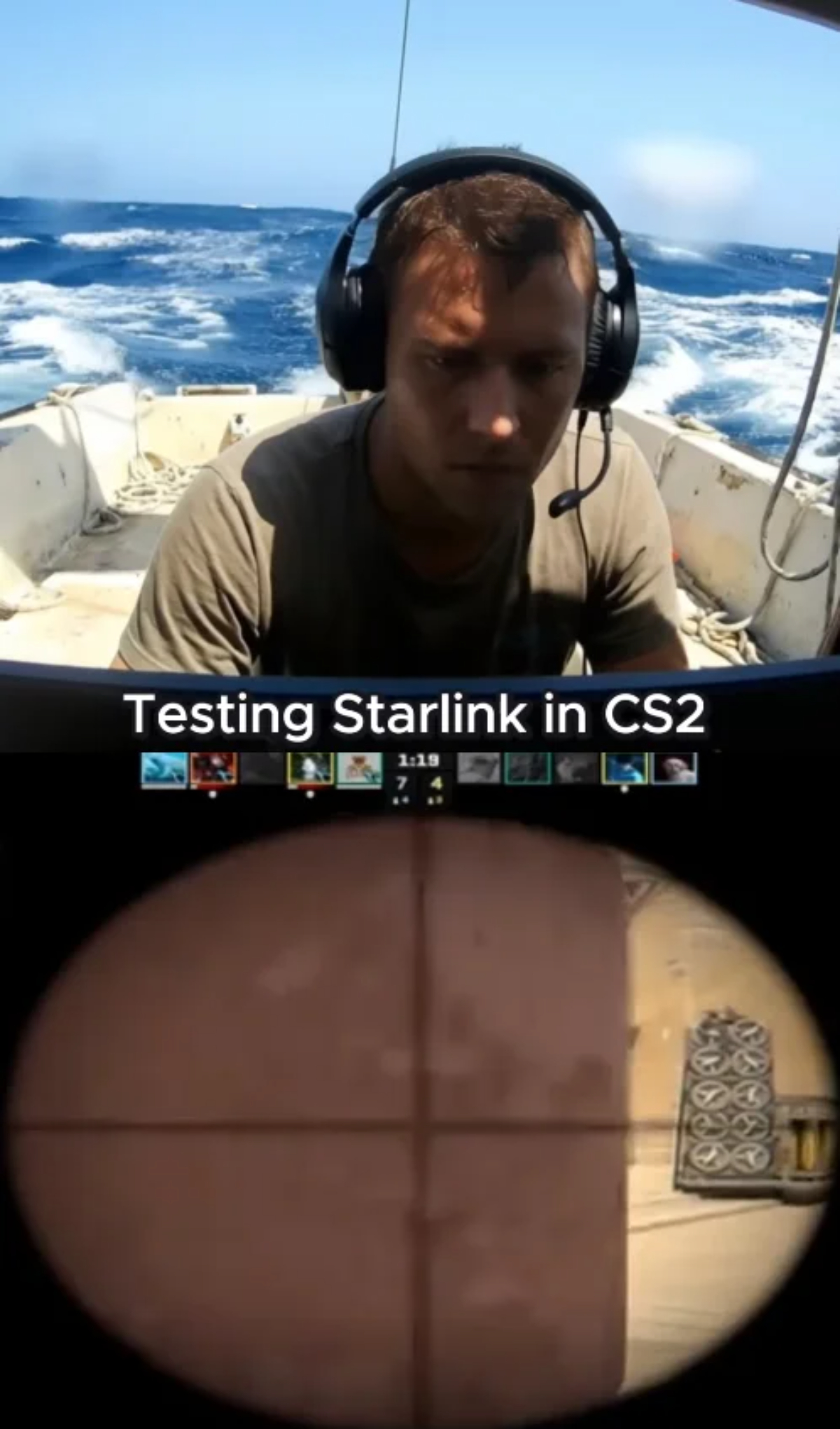 Chơi Counter-Strike 2 giữa biển, Starlink thể hiện ra sao? 3 Chơi Counter-Strike 2 giữa biển, Starlink thể hiện ra sao? - Ảnh 3.