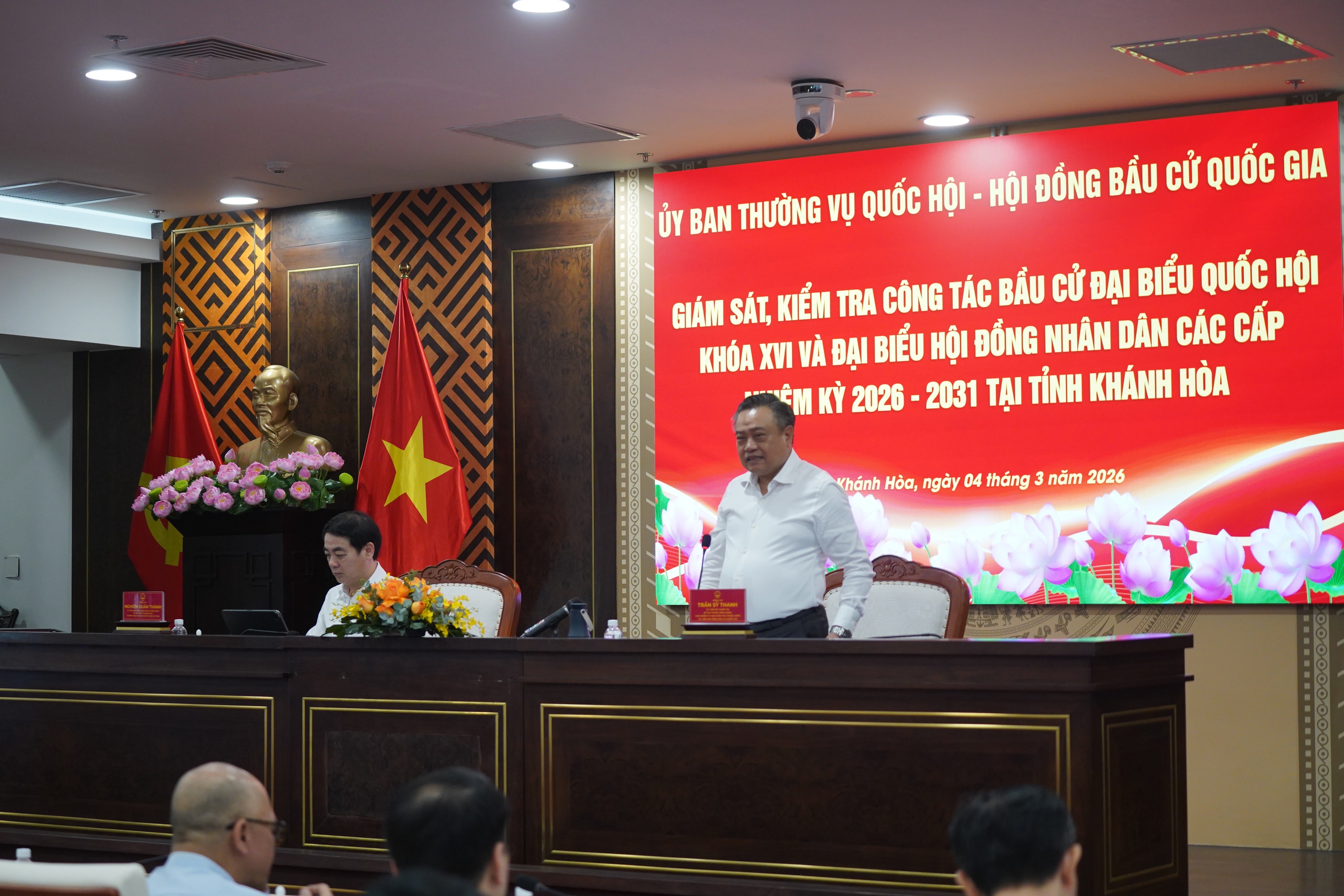 Ông Trần Sỹ Thanh kiểm tra công tác bầu cử tại Khánh Hòa 2 Chủ nhiệm Ủy ban Kiểm tra Trung ương kiểm tra công tác bầu cử tại Khánh Hòa - Ảnh 2.