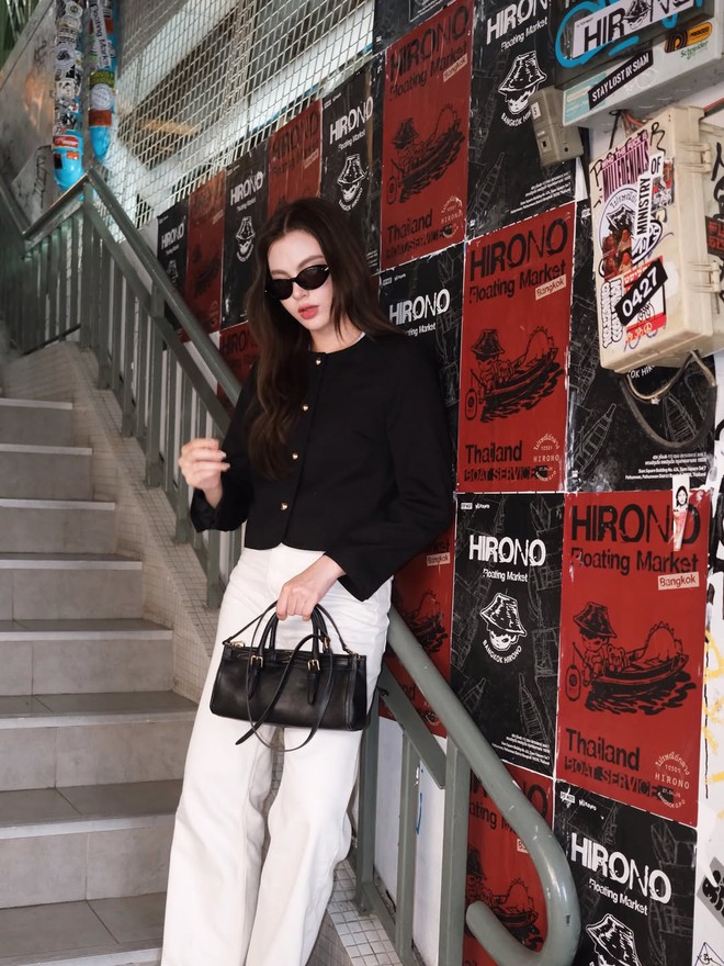 Bảng màu thời trang mùa xuân được làm dịu nhờ quần trắng tinh khôi- Ảnh 4. Bảng màu thời trang mùa xuân được làm dịu nhờ quần trắng tinh khôi- Ảnh 4.