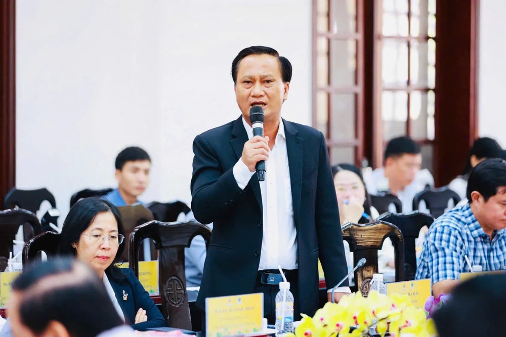 Luật sư Hà Hải tham gia góp ý tại hội thảo "Hoàn thiện thể chế, nâng cao hiệu quả giải quyết các vụ việc dân sự tại TAND khu vực" do TAND Khu vực 7 - TP.HCM phối hợp cùng Trường ĐH Luật TP.HCM tổ chức. Ảnh: YC Ls-ha-hai.png