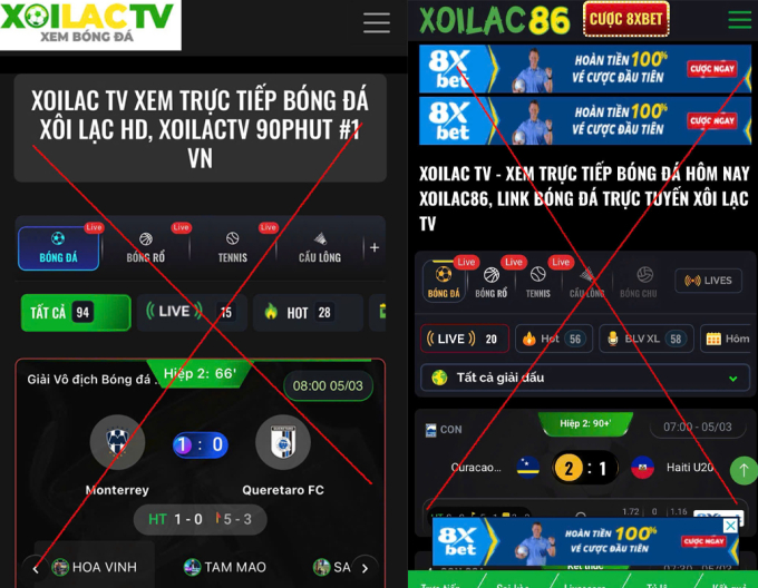 Hệ thống Xôi Lạc TV. Ảnh: Công an cung cấp