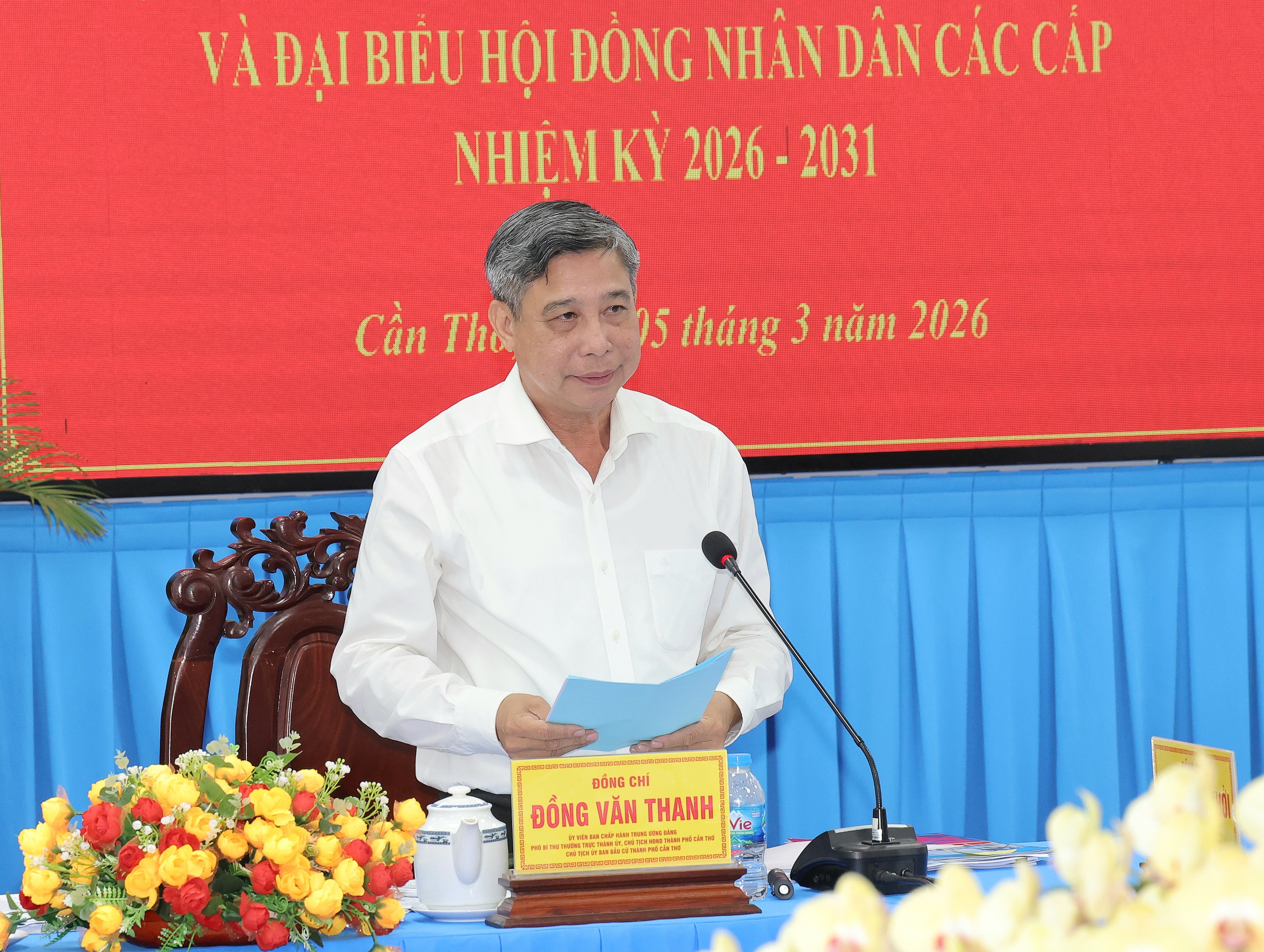 Phó Chủ tịch Quốc hội Trần Quang Phương kiểm tra công tác bầu cử tại Cần Thơ 2026 - Ảnh 2.