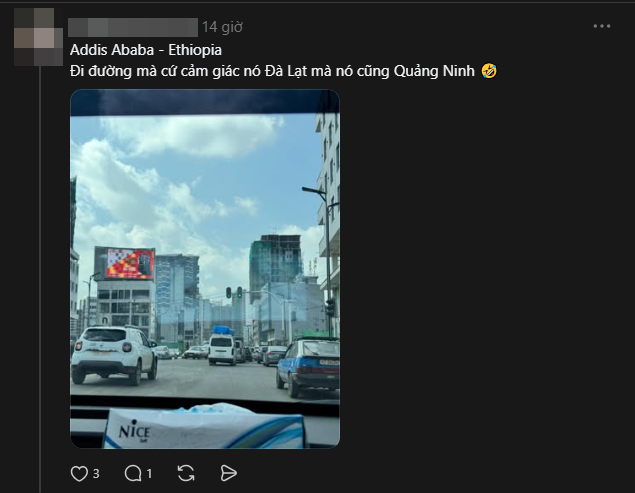 Ethiopia nhưng lại rất Việt Nam. Nguồn: @emgaimuaxuan.99