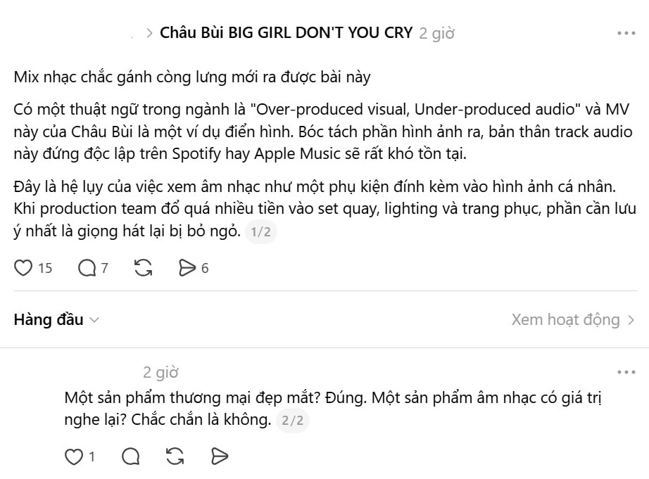 Châu Bùi chính thức cầm mic đi hát: Có Binz yểm trợ nhưng vẫn nhạt, bù lại visual 