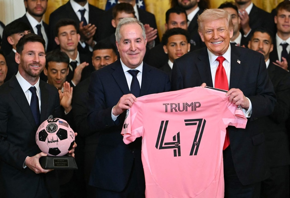Tổng thống Mỹ Donald Trump vinh danh Messi và các cầu thủ Inter Miami - 2