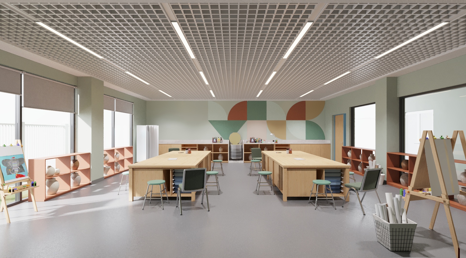 Không gian bên trong Vin Nexus Center – Trường giáo dục chuyên biệt theo chuẩn quốc tế - 13