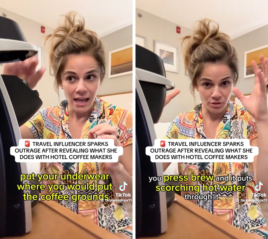 Tranh cãi cảnh nữ khách Tây bỏ quần lót vào máy pha cà phê khách sạn để khử trùng- Ảnh 2.