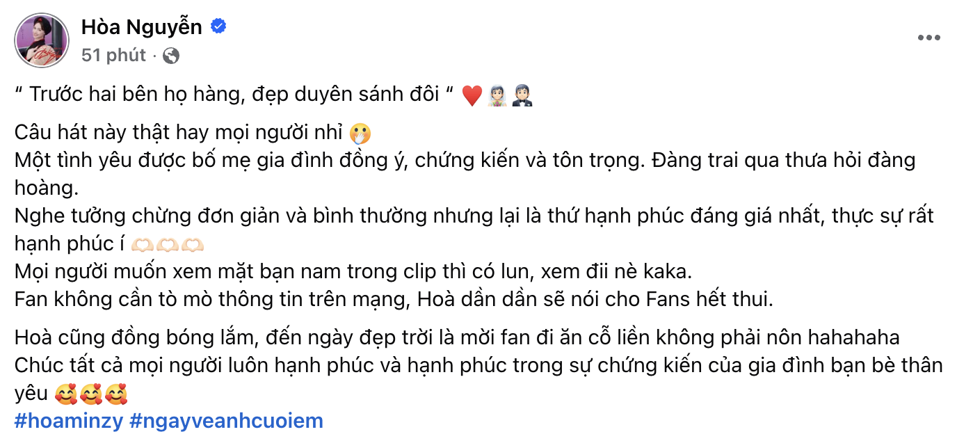 Hòa Minzy công khai ra mắt bạn trai mặc quân phục, đã được gia đình đồng ý- Ảnh 3.