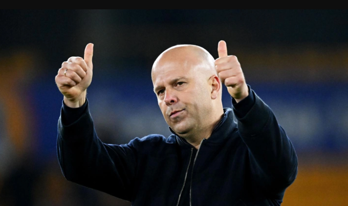 HLV Arne Slot phản ứng sau trận. Ảnh: Liverpool FC