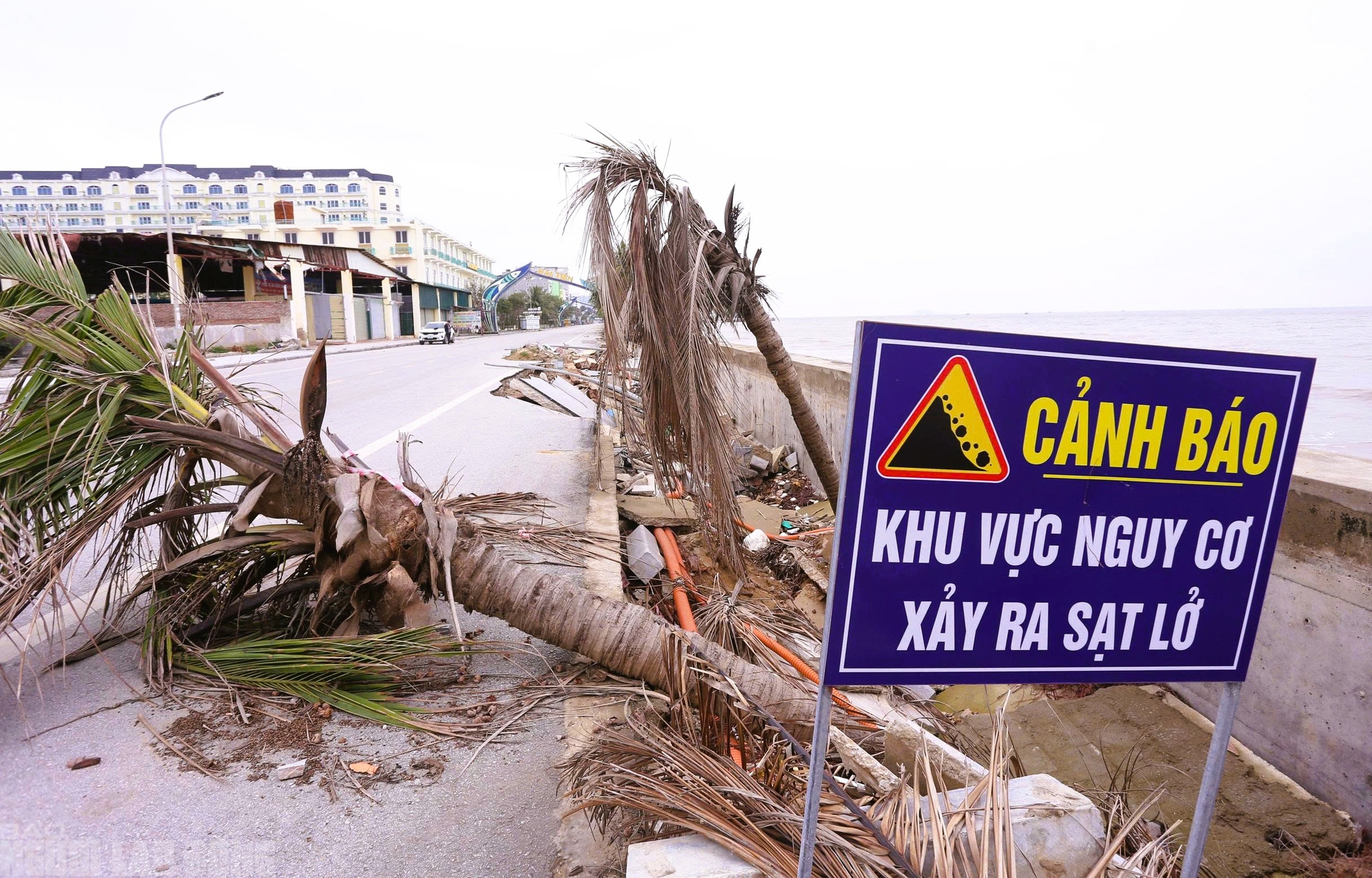 Sắp vào hè, bãi biển nổi tiếng ở Thanh Hóa vẫn tang hoang - Ảnh 4.