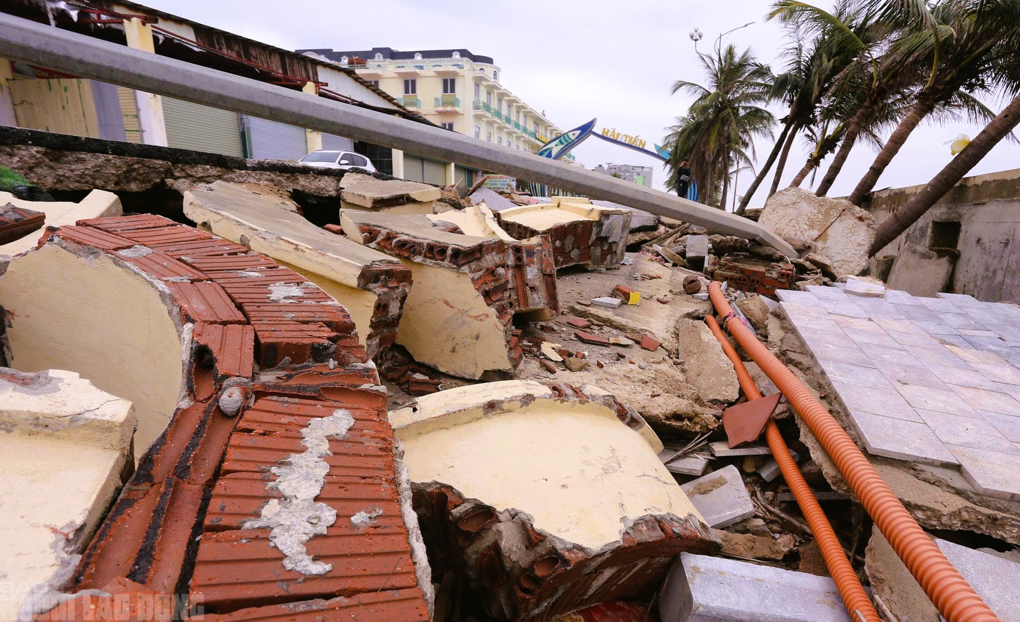 Sắp vào hè, bãi biển nổi tiếng ở Thanh Hóa vẫn tang hoang - Ảnh 10.