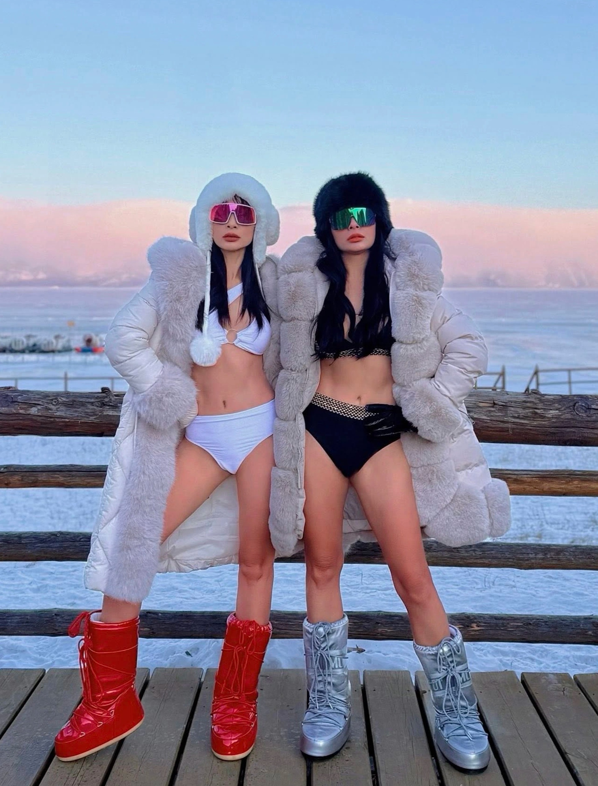 Loạt mỹ nhân Việt chuộng mốt mặc bikini táo bạo giữa tuyết trắng xóa - 4