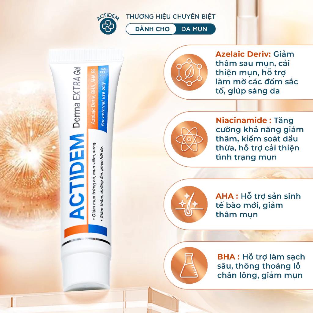 Gel mụn Actidem Derma Extra Gel có gì khác biệt? Giải pháp chăm sóc da mụn đa cơ chế- Ảnh 3.