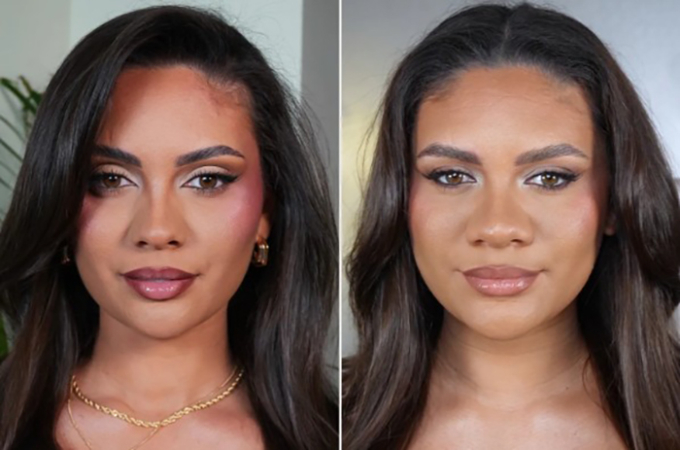 Là một Influencer nổi tiếng trong lĩnh vực làm đẹp, Amber Pitkin lúc đầu cảm thấy ngỡ ngàng vì diện mạo của mình trông quá khác lạ mỗi khi xử lý hậu kỳ. Ảnh: Amber Pitkin