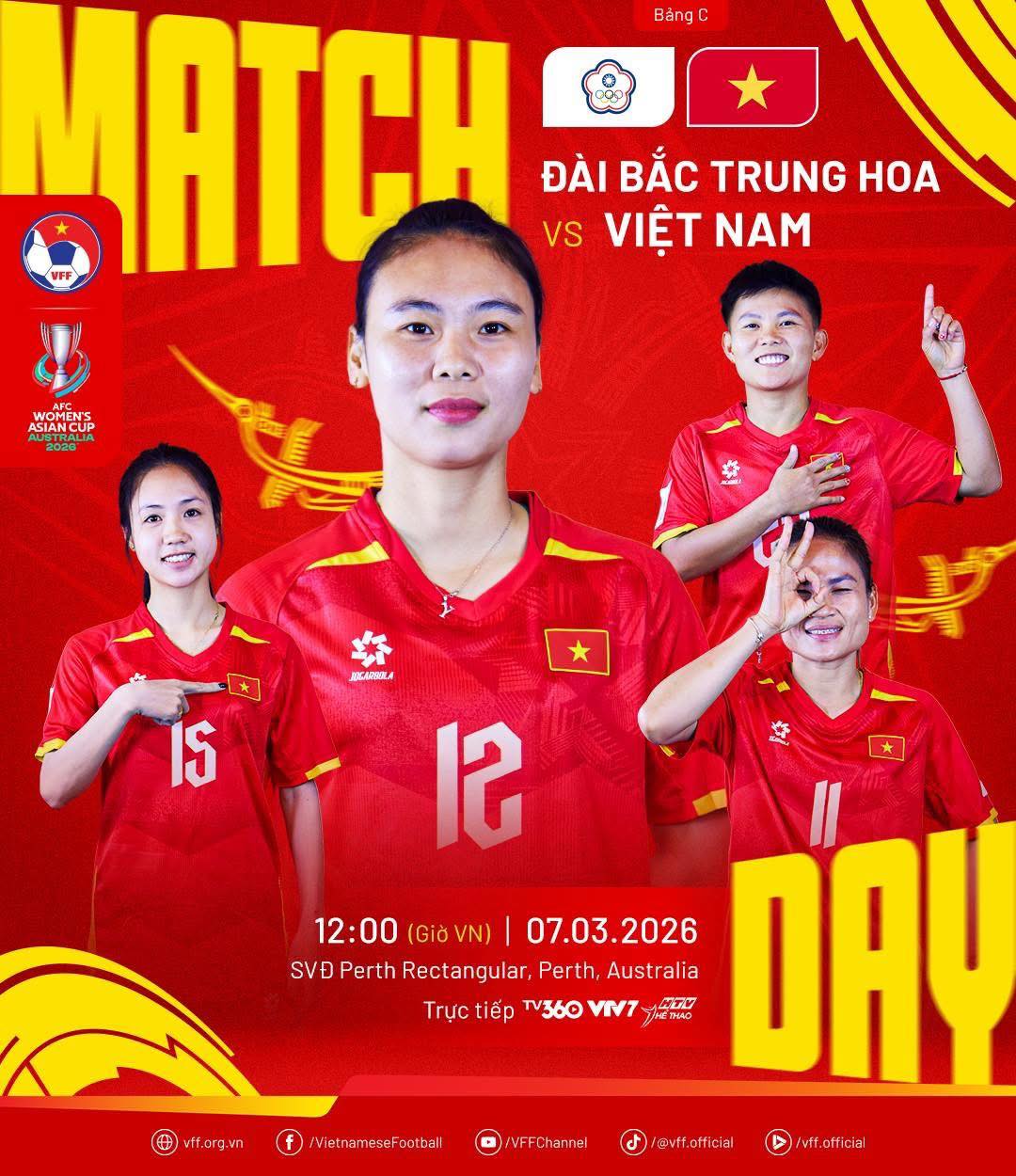 Kết quả: ĐT nữ Việt Nam để thua sát nút Đài Bắc Trung Hoa tại Asian Cup 2026- Ảnh 2. Kết quả: ĐT nữ Việt Nam để thua sát nút Đài Bắc Trung Hoa tại Asian Cup 2026- Ảnh 2.