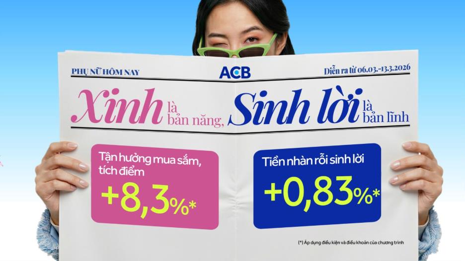 Không thể bỏ qua: Ưu đãi “sinh lời” 8/3 của ACB chỉ còn 3 ngày- Ảnh 2.