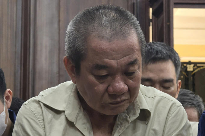 Bị cáo Hồ Văn Búp tại phiên tòa hôm nay. Ảnh: Hải Duyên