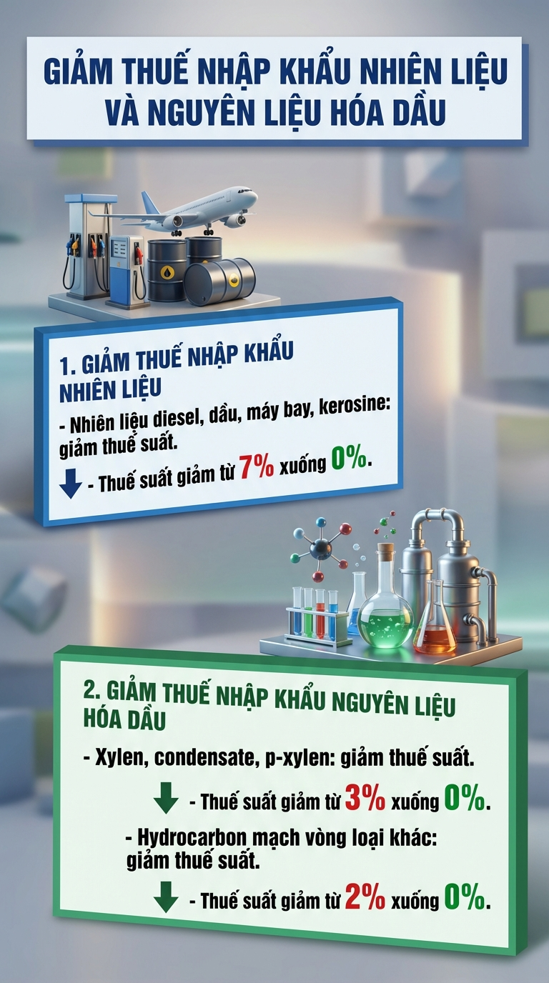 Thuế nhập khẩu xăng dầu đồng loạt giảm nóng về 0%: Cụ thể những loại nào được giảm?- Ảnh 2.