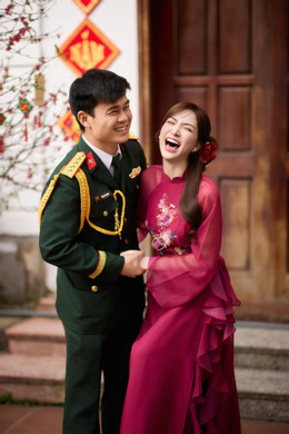 Xôn xao ảnh đám hỏi của Hòa Minzy và Đại úy Thăng Cương- Ảnh 5.