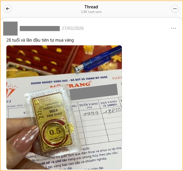 Tâm trạng người mua vàng từ thời giá vàng 3-4 triệu 1 chỉ- Ảnh 3.