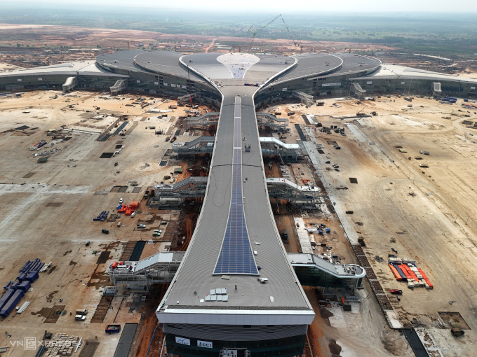 Công trường thi công sân bay Long Thành tháng 12/2025. Ảnh: Quỳnh Trần