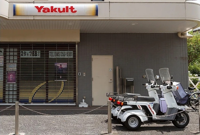 Một điểm giao hàng Yakult ở Nhật Bản. Ảnh: Yakult Honsha