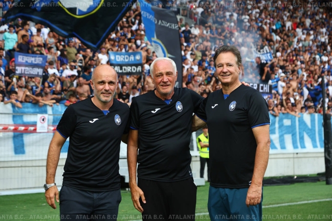 Luca (trái), Antonio Percassi (giữa) và Pagliuca là những nhà quản lý góp phần đưa Atalanta bay cao. Ảnh: Atalanta Bergamo