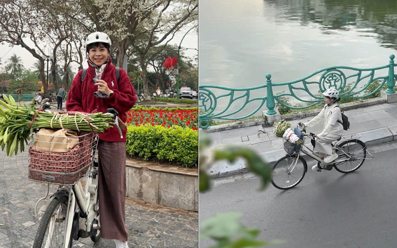 Nữ giảng viên Hà Nội 13 năm đạp xe đi làm , không lo giá xăng tăng - Ảnh 4.