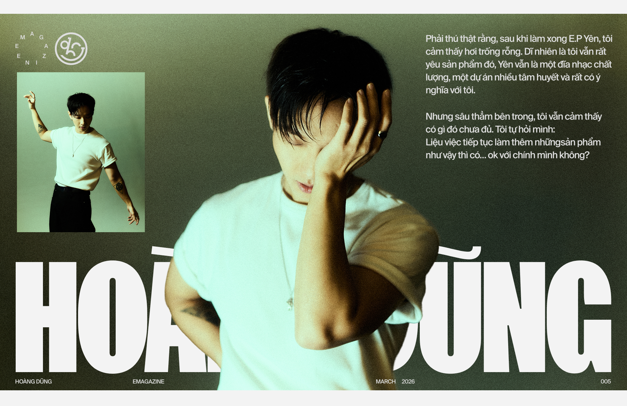 Hoàng Dũng: 25 tuổi, dù chưa biết sự nghiệp ra sao nhưng tôi biết mình sẽ giữ được lời hứa 